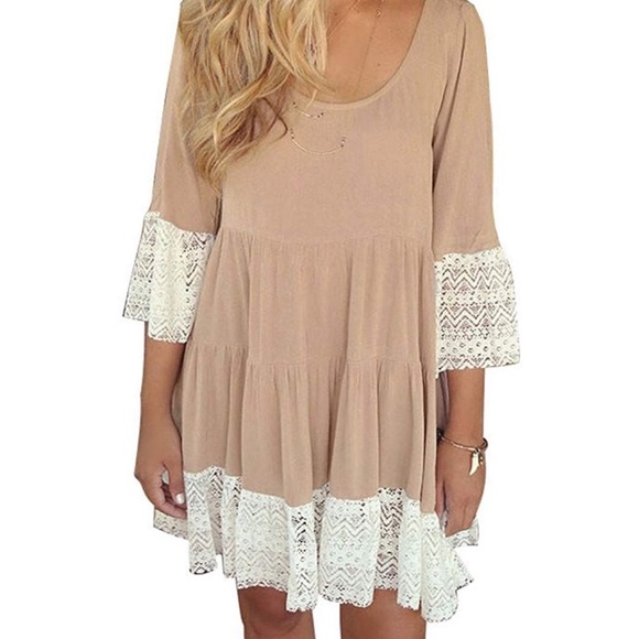 Dresses & Skirts - Boho Dress in BLUEISH VIOLET